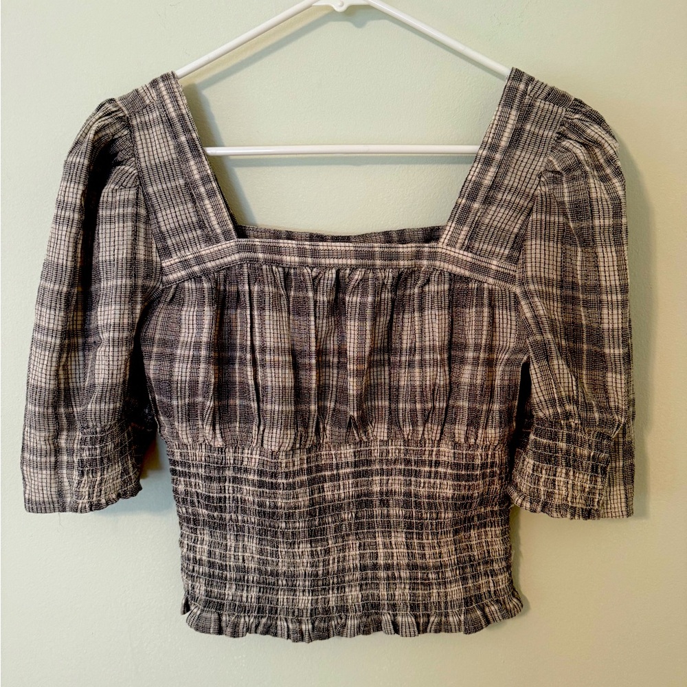 Plaid Top